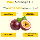 Maracuja Oil 100% Pure & Natural Cold Pressed Passion Fruit Seed Oil | Premium Grade Oil for Hydrating and Soothing