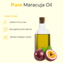 Maracuja Oil 100% Pure & Natural Cold Pressed Passion Fruit Seed Oil | Premium Grade Oil for Hydrating and Soothing