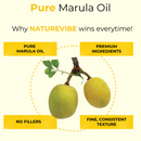Marula Oil | 100% Pure and Natural Cold Pressed Body Oil | Great for Skin Care and Hair Care - 128 FL OZ - Health &