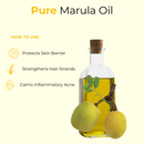 Marula Oil | 100% Pure and Natural Cold Pressed Body Oil | Great for Skin Care and Hair Care - 128 FL OZ - Health &