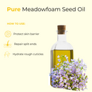 Meadowfoam Seed Oil 100% Pure & Natural Cold Pressed | Non-Greasy | Great Moisturizer for Skin Face and Hair - 128 FL