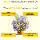 Meadowfoam Seed Oil 100% Pure & Natural Cold Pressed | Non-Greasy | Great Moisturizer for Skin Face and Hair - 128 FL