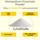 Monosodium Glutamate (MSG) | Food Grade | Flavor enhancer | 20lb Bulk Bag - Health & Beauty