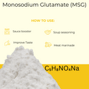 Monosodium Glutamate (MSG) | Food Grade | Flavor enhancer | 20lb Bulk Bag - Health & Beauty