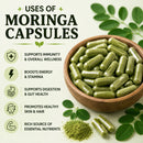 Puranicals Moringa Premium 960 Capsules Non GMO and Gluten Free | Herbal Supplement | 600 mg Per Serving | Made with Herb Moringa Leaf Powder