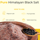 Naturevibe Botanicals 100% Natural Himalayan Black Salt | 20lbs | Healthy Mineral for Gourmet Cooking & Wellness - Food