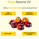 Batana Oil | 100% Pure and Natural Cold Pressed Body Oil | Great for Skin Care and Hair Care - 128 FL OZ - Health &