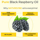 Black Raspberry Oil | 100% Pure and Natural Cold Pressed Body Oil | Great for Skin Care and Hair Care - 128 FL OZ
