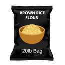 Naturevibe Botanicals Brown Rice Flour 20lb Premium Quality | Used for Baking and as Thickener