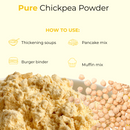 Naturevibe Botanicals Chickpea Flour 20lb Premium Quality | Used for Baking and as Thickener - Food Items