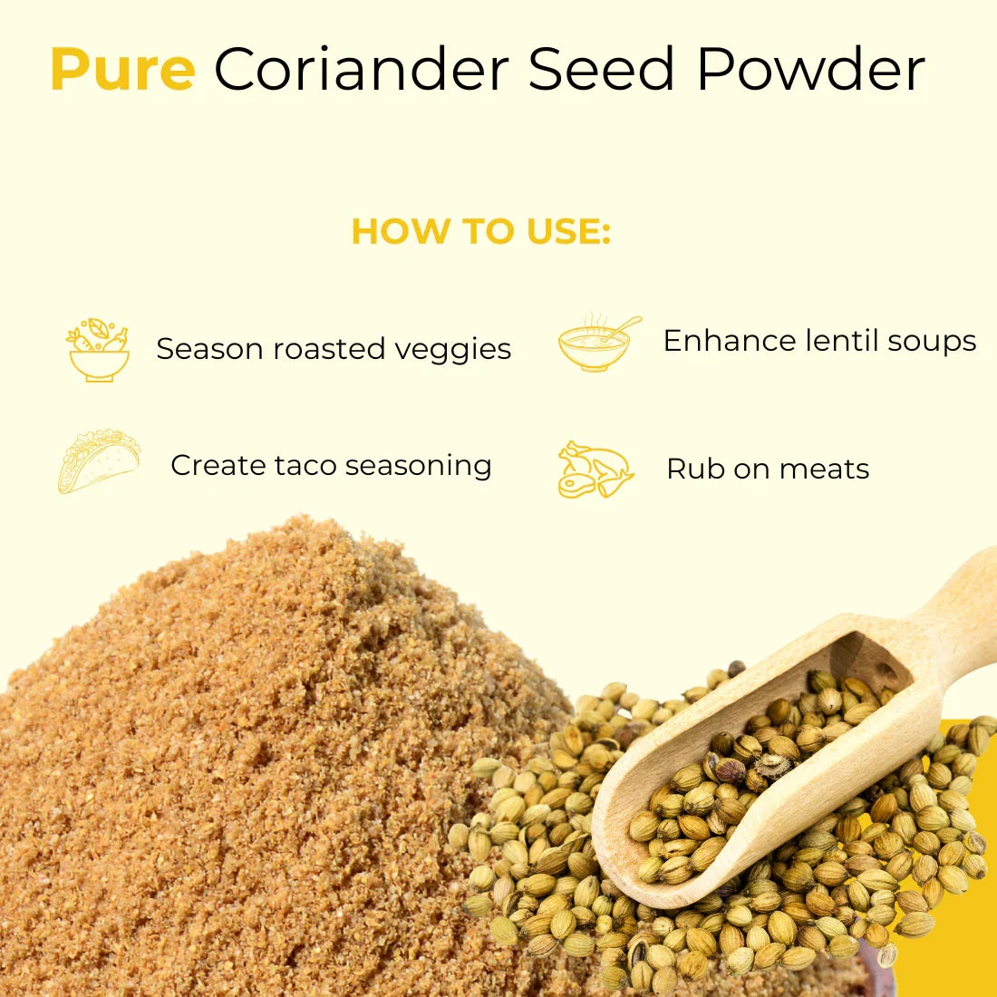 natural fertilizer for coriander plants Coriander Seed Powder 10 lb | 100% Naturally Grown | Chemical and Preservative Free | Rich in Aroma | Naturally Processed | Organic