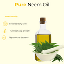 Neem Oil | 100% Pure and Natural Cold Pressed Body Oil | Great for Skin Care and Hair Care - 128 FL OZ - Health & Beauty
