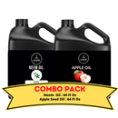 Neem Oil & Apple Seed Oil - Bundle of 64 Ounces Each | Hydrating and Nourishing for Skincare and Haircare | Soothes