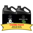 Neem Oil & Broccoli Oil - Bundle of 64 Ounces Each | Hydrating and Nourishing for Skincare and Haircare | Soothes
