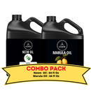 Neem Oil & Marula Oil - Bundle of 64 Ounces Each | Hydrating and Nourishing for Skincare and Haircare | Soothes