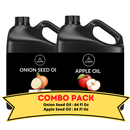 Onion Oil & Apple Seed Oil - Bundle of 64 Ounces Each | Hydrating and Nourishing for Skincare and Haircare | Soothes