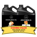 Onion Oil & Apricot Oil - Bundle of 64 Ounces Each | Hydrating and Nourishing for Skincare and Haircare | Soothes
