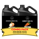 Onion Oil & Carrot Oil - Bundle of 64 Ounces Each | Hydrating and Nourishing for Skincare and Haircare | Soothes