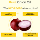 Onion Oil | Cold Pressed 100% Pure and Natural | Hair Growth Oil | Moisturizing Oil for Hair Nails Scalp with Vitamin