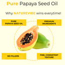 Papaya Seed Oil Cold Pressed 100% Pure & Natural Carrier Oil | Moisturiser for Skin Nails & Hair | Cleansing Oil Great