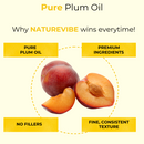 Plum Oil 100% Pure & Natural by Naturevibe Botanicals | Cold Pressed | Light Weight and Non-greasy Formula | Used