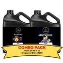 Plum Oil & Grapeseed Oil Bundle – 64 Ounces Each | Luxurious Nourishment and Lightweight Hydration | Antioxidant-Packed