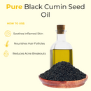 Premium Black Cumin Seed Oil | Kalonji Oil | 100% Virgin First Press Nigella Sativa for Immune Support | Omega 3 6 9