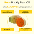 Prickly Pear Oil | 100% Pure and Natural Cold Pressed Body Oil | Great for Skin Care and Hair Care - 128 FL OZ - Health