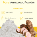 Pure Arrowroot Powder - 25kg Bulk Pack | Premium Quality for Culinary & Natural Care Solutions | 55lb Bulk Bag - Food
