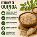 Quinoa Seeds 44lb | Food Grade Quinoa | Ideal for Cooking, Baking & Food Manufacturing