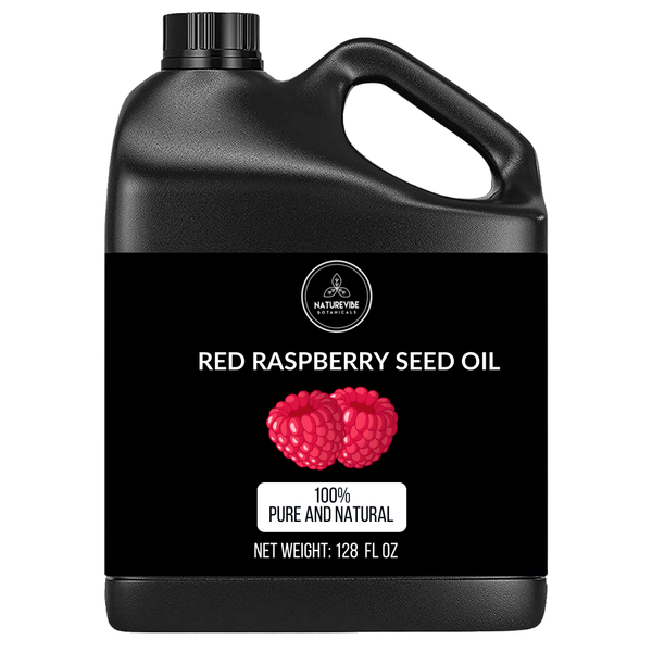Red Raspberry Seed Oil 100% Pure & Natural by Naturevibe Botanicals | Cold Pressed | Great for Skincare and Haircare
