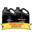 Rosehip Oil & Maracuja Oil - Bundle of 64 Ounces Each | Hydrating and Nourishing for Skincare and Haircare | Soothes