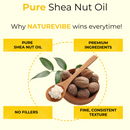 Shea Nut Oil | Cold Pressed 100% Pure and Natural | Natural Moisturizing Oil | Nourishes and Smoothens Hair Face Skin