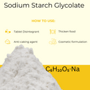 Sodium Starch Glycolate (25 kg) | Emulsifier | Superdisintegrant | Food Grade - Health & Beauty