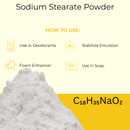 Sodium Stearate (20 kg) | Food Grade | Emulsifier | Thickener | Fine Powder | Stabililzer | 44lb Bulk Bag - Health &