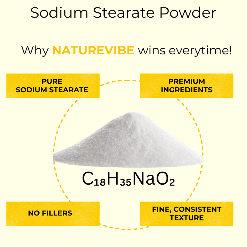 Sodium Stearate (20 kg) | Food Grade | Emulsifier | Thickener | Fine Powder | Stabililzer | 44lb Bulk Bag - Health &
