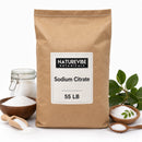 Naturevibe Botanicals Sodium Citrate 55lb (25kg) Bulk Pack | Acidity Regulator & Emulsifying Salt for Food Manufacturing
