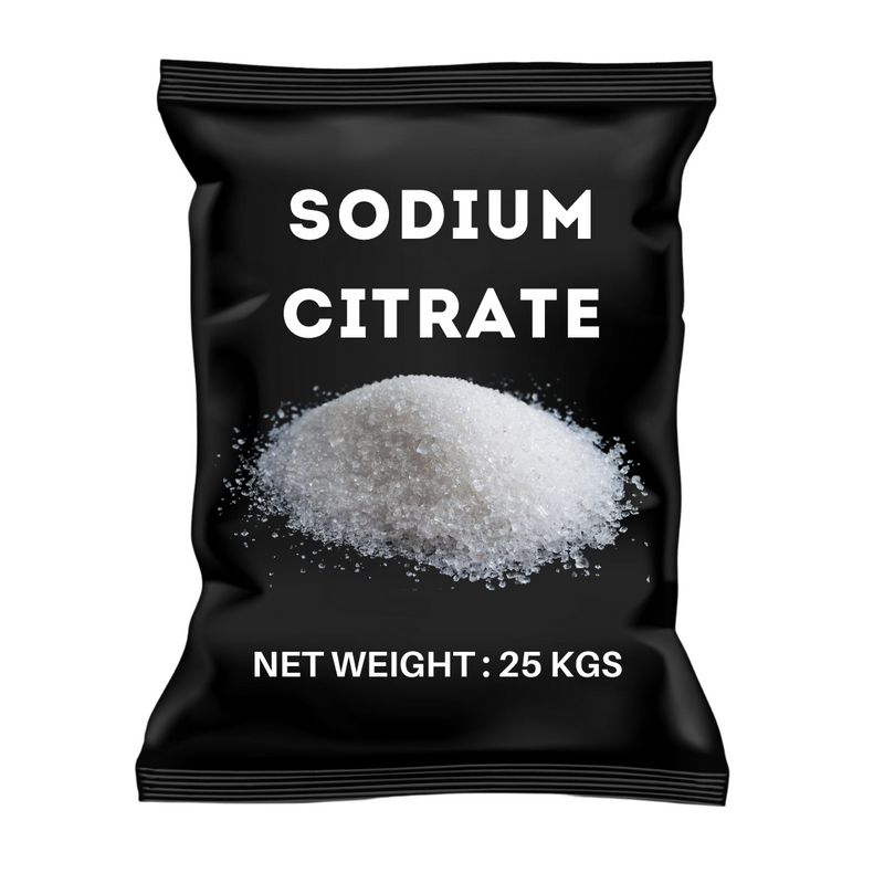 Sodium Citrate (25 kg) | Food Grade | Emulsifier | Preservative | Effervescent