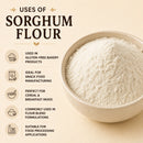 Sorghum Flour 55lb | Food Grade Whole Grain Flour | Ideal for Baking, Cooking & Food Manufacturing
