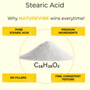 Stearic Acid (25 kg) | Food Grade | Emulsifier | Stabilizer | Natural Preservative - Health & Beauty