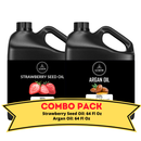 Strawberry Seed Oil & Argan Oil - 64 Ounce Bundle | Revitalizing Luxurious and Replenishing for Skincare and Haircare