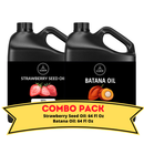 Strawberry Seed Oil & Batana Oil - 64 Ounce Bundle | Rejuvenating Hydrating and Moisturizing for Skincare and Haircare
