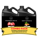 Strawberry Seed Oil & Sweet Almond Oil - 64 Ounce Bundle | Nourishing Revitalizing and Silkening for Skincare