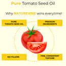 Tomato Seed Oil 100% Pure & Natural by Naturevibe Botanicals | Lightweight Texture | Non-greasy Formula | Cold Pressed