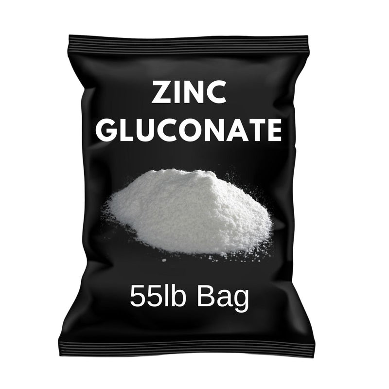 Zinc Gluconate (25 kg) | Food Grade | Emulsifier | Surfactant | Immunity Booster | 55lb Bulk Bag