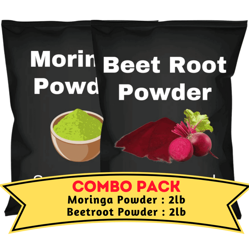 Moringa & Beetroot Powder Bundle (2 Lb Each)