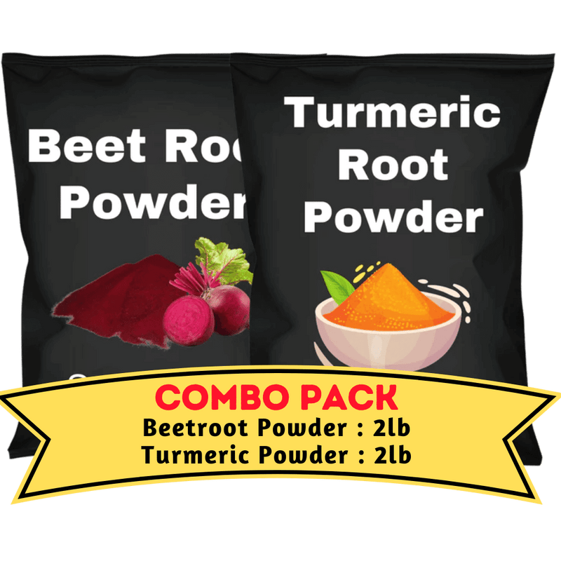 Turmeric & Beetroot Powder Bundle (2 Lb Each)