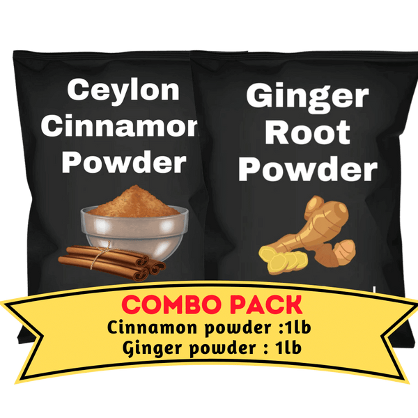 Cinnamon & Ginger powder Bundle (1 Lb Each)