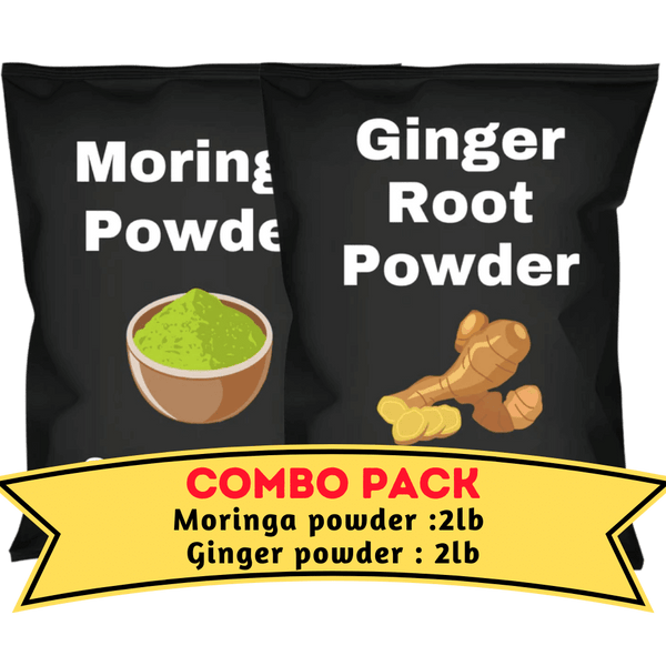 Ginger & Moringa powder Bundle (2 Lb Each)