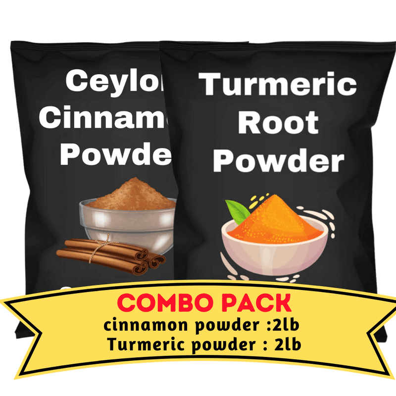 Turmeric & Cinnamon powder Bundle (2 LB Each)